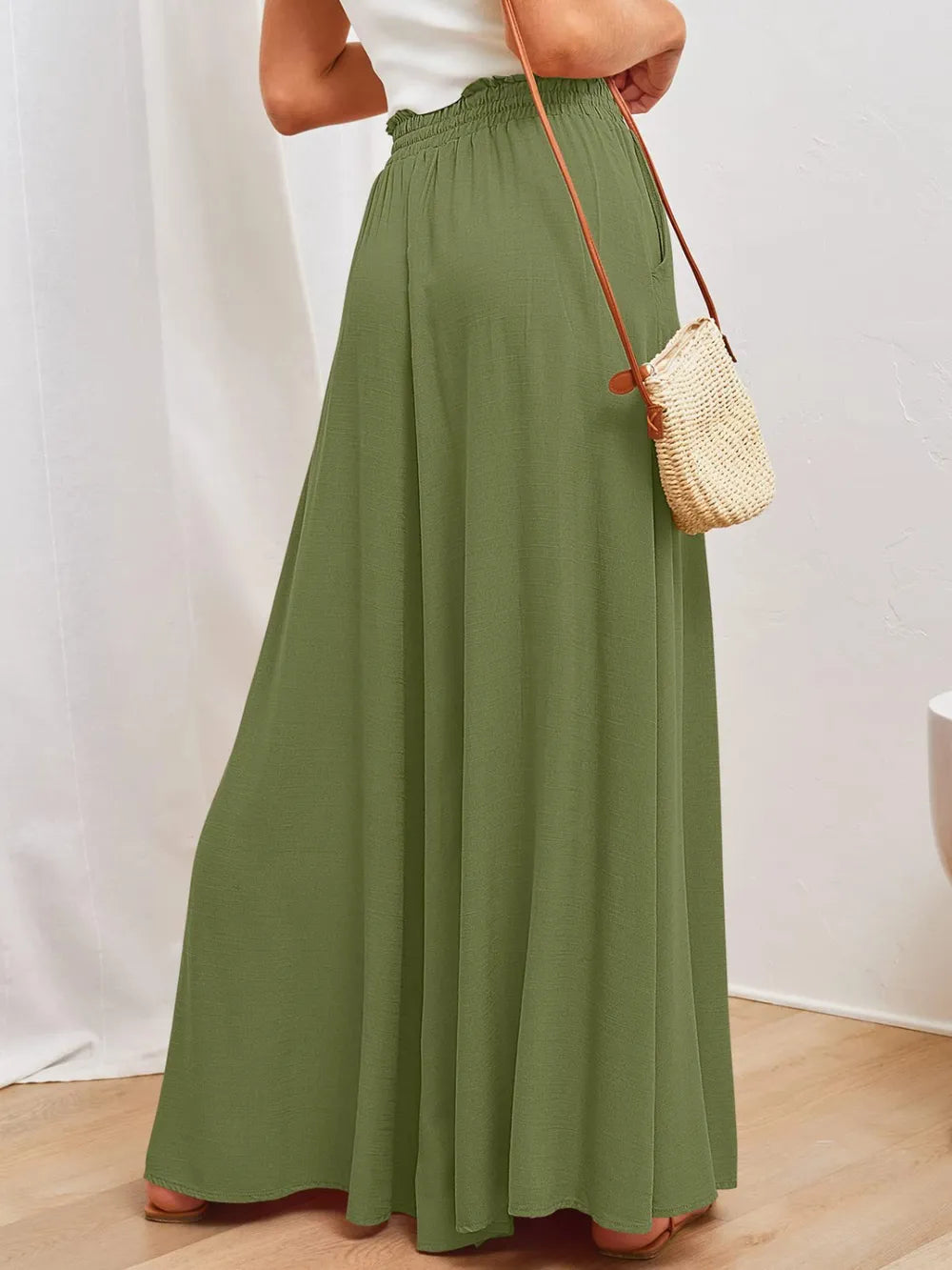 Wide Leg Pants with Pockets – Trendsi | ClozArt