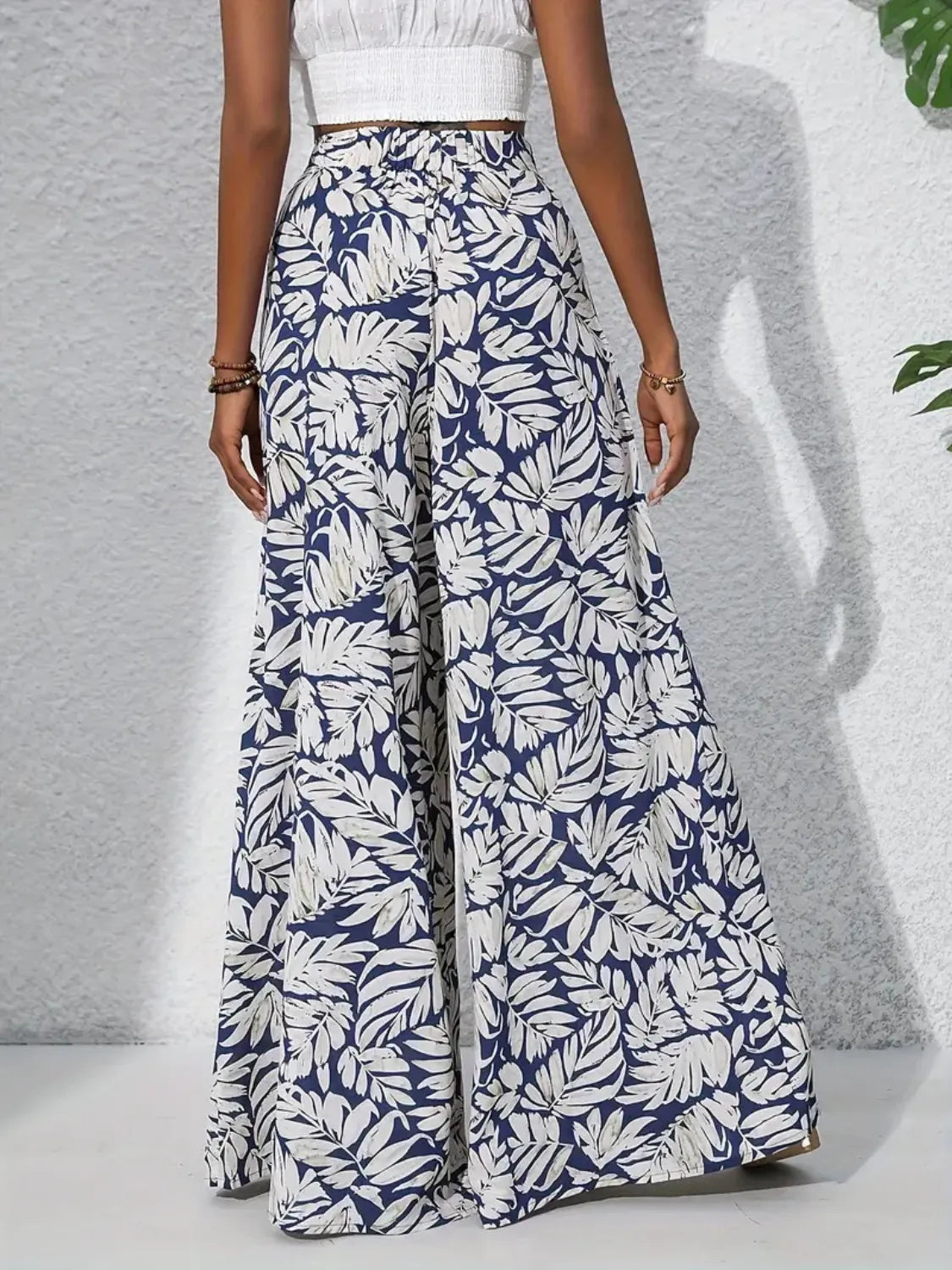 Printed High Waist Wide Leg Pants – Trendsi | ClozArt