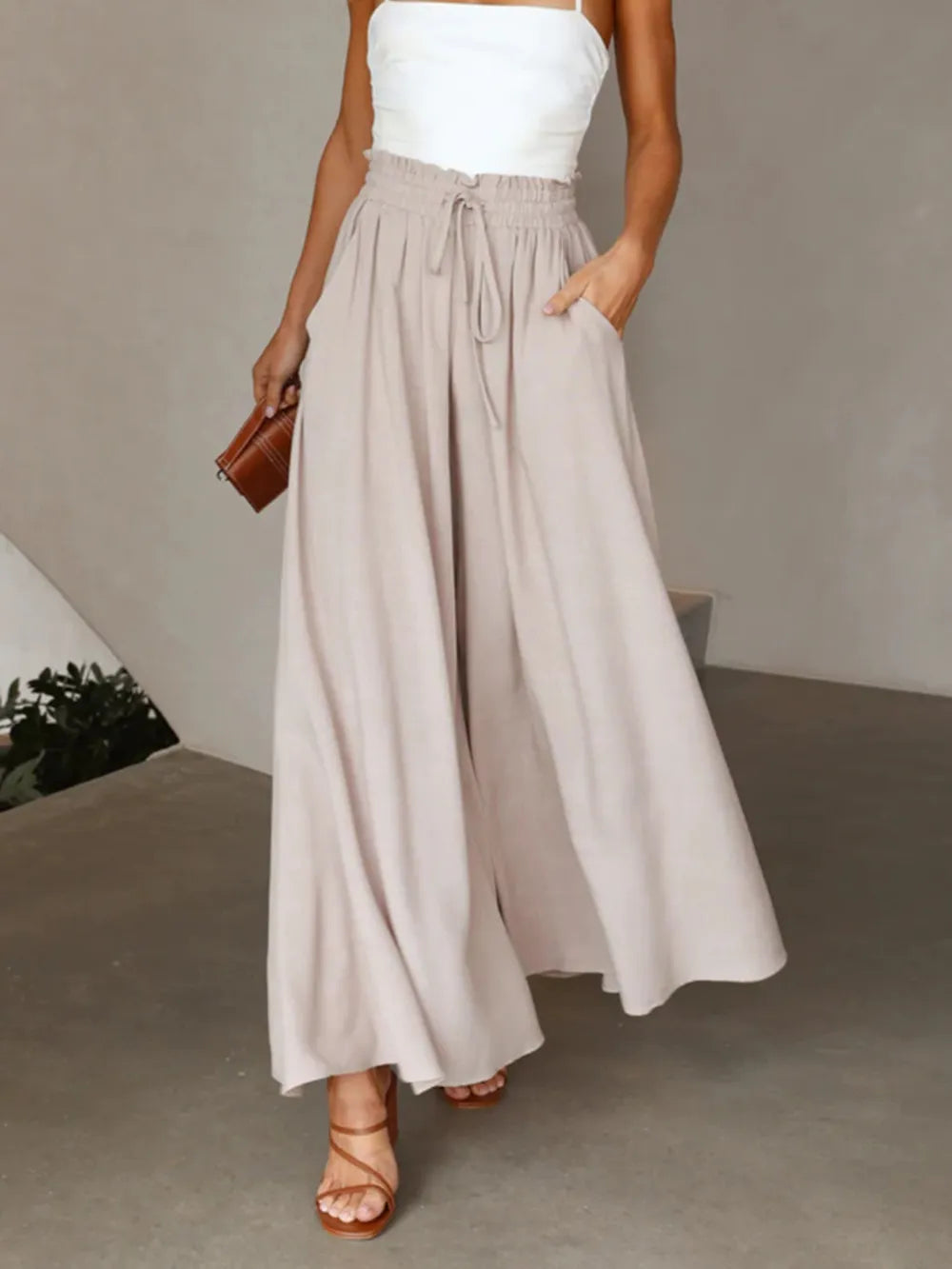 High Waist Wide Leg Pants – Trendsi | ClozArt