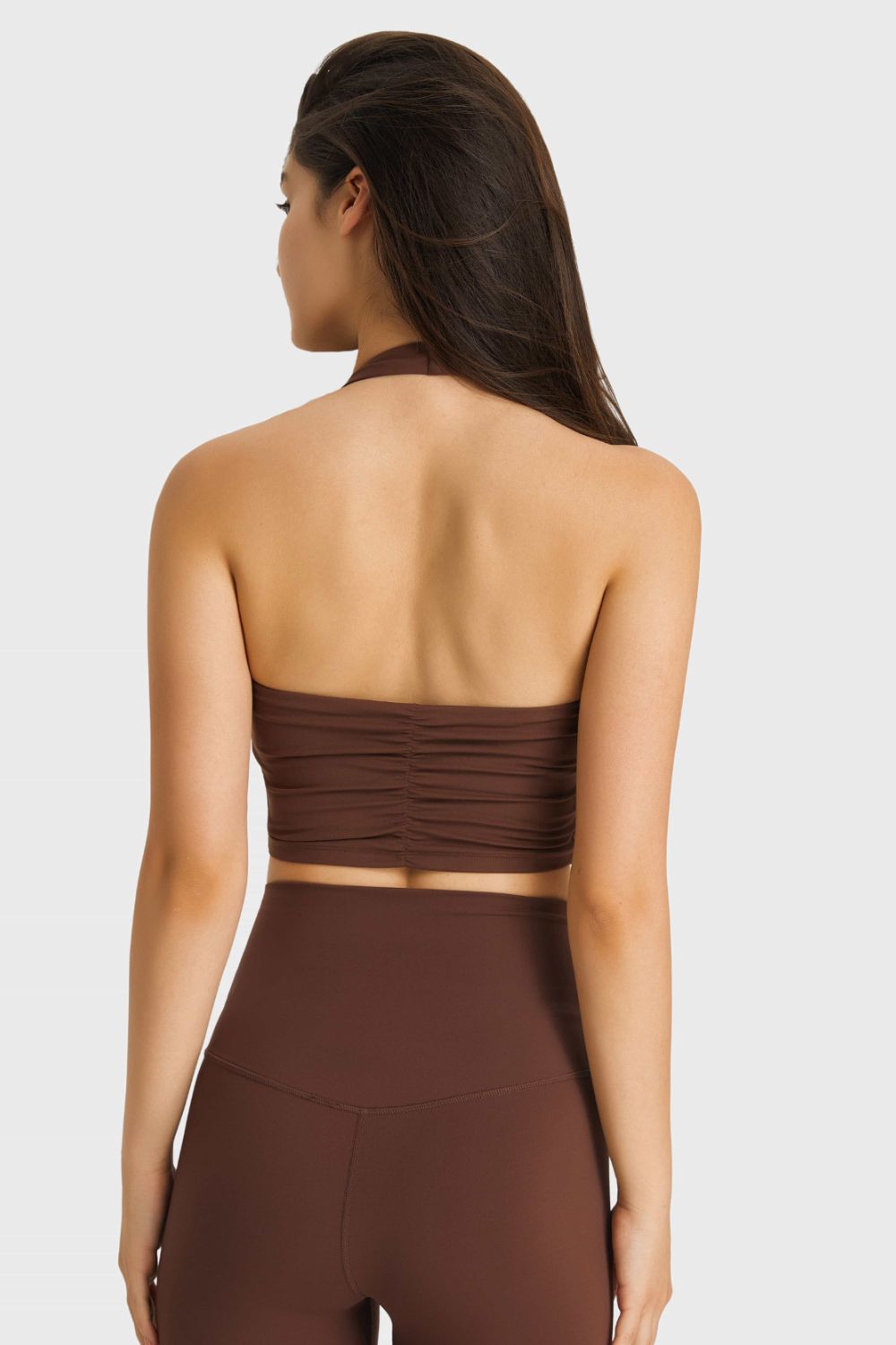 Millennia Breathable Halter Neck Sports Bra – Trendsi | ClozArt