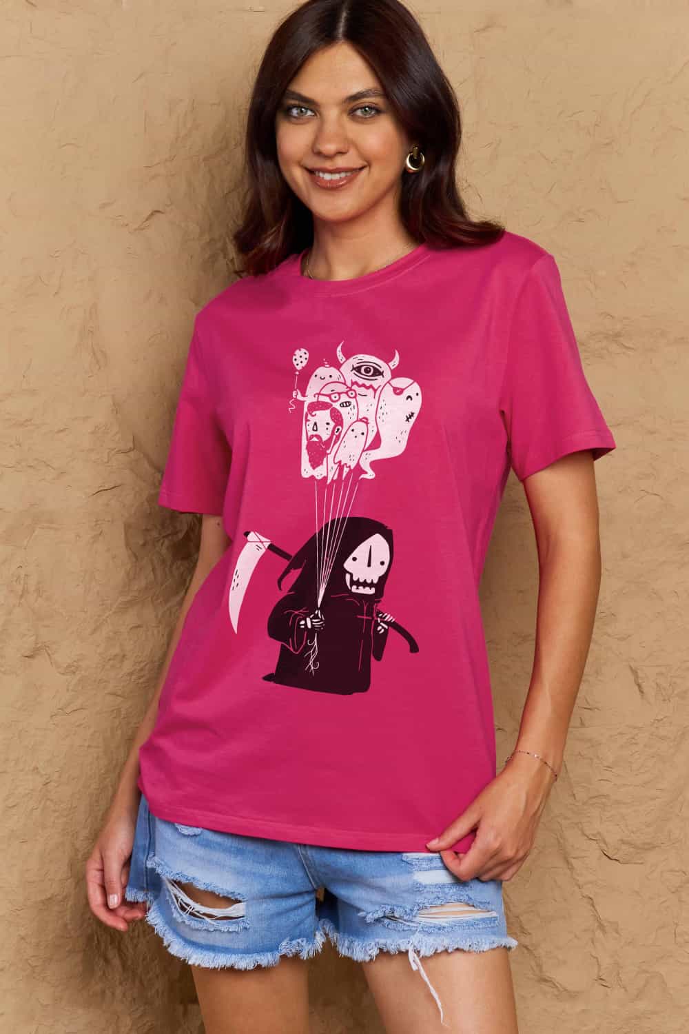 Simply Love Full Size Death Graphic T-Shirt – Trendsi | ClozArt