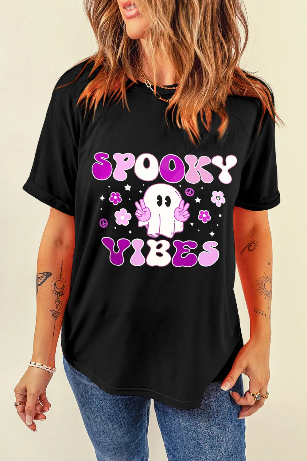 Graphic Round Neck Short Sleeve T-Shirt – Trendsi | ClozArt