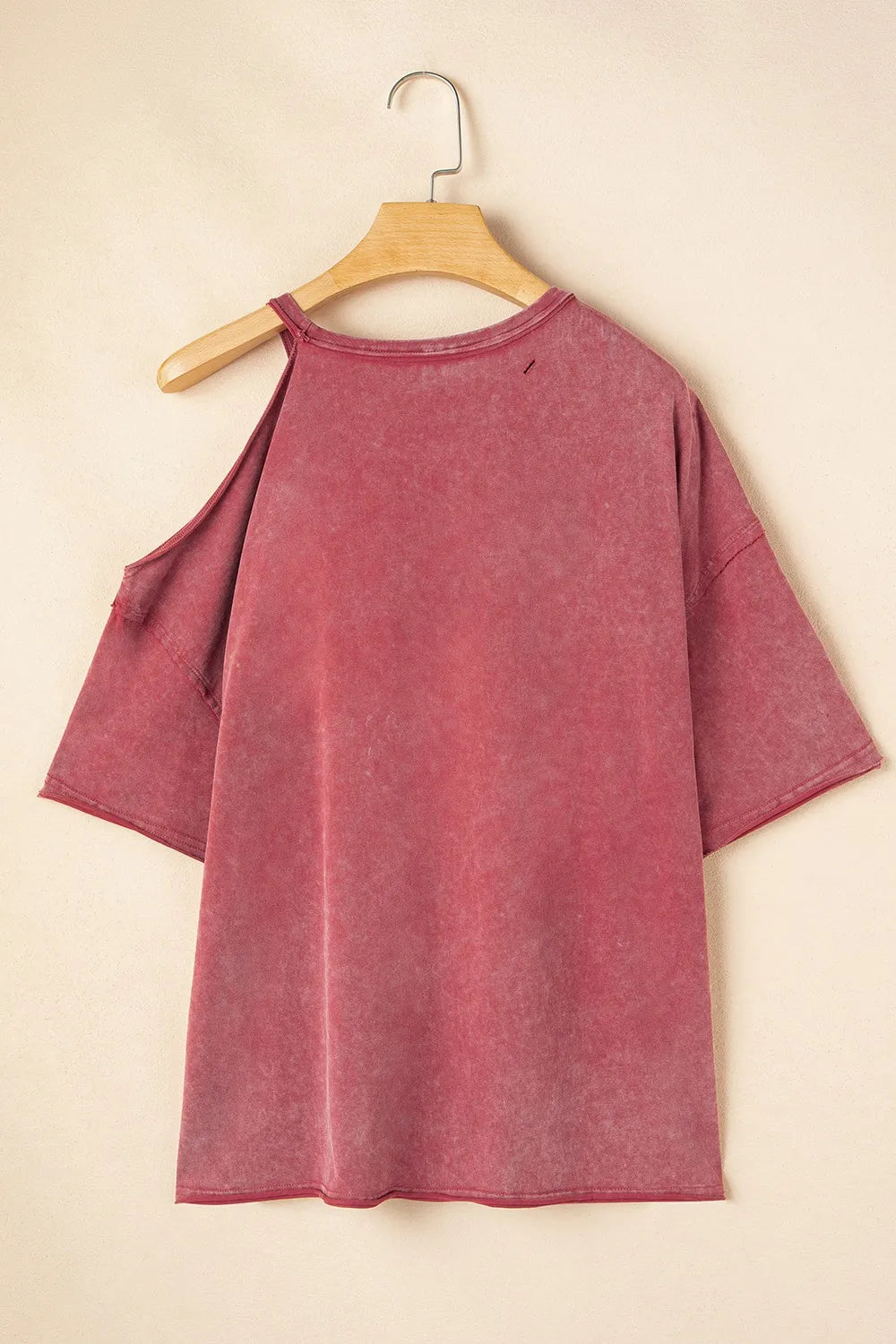 One Shoulder Half Sleeve Oversized Tunic T Shirt – Trendsi | ClozArt