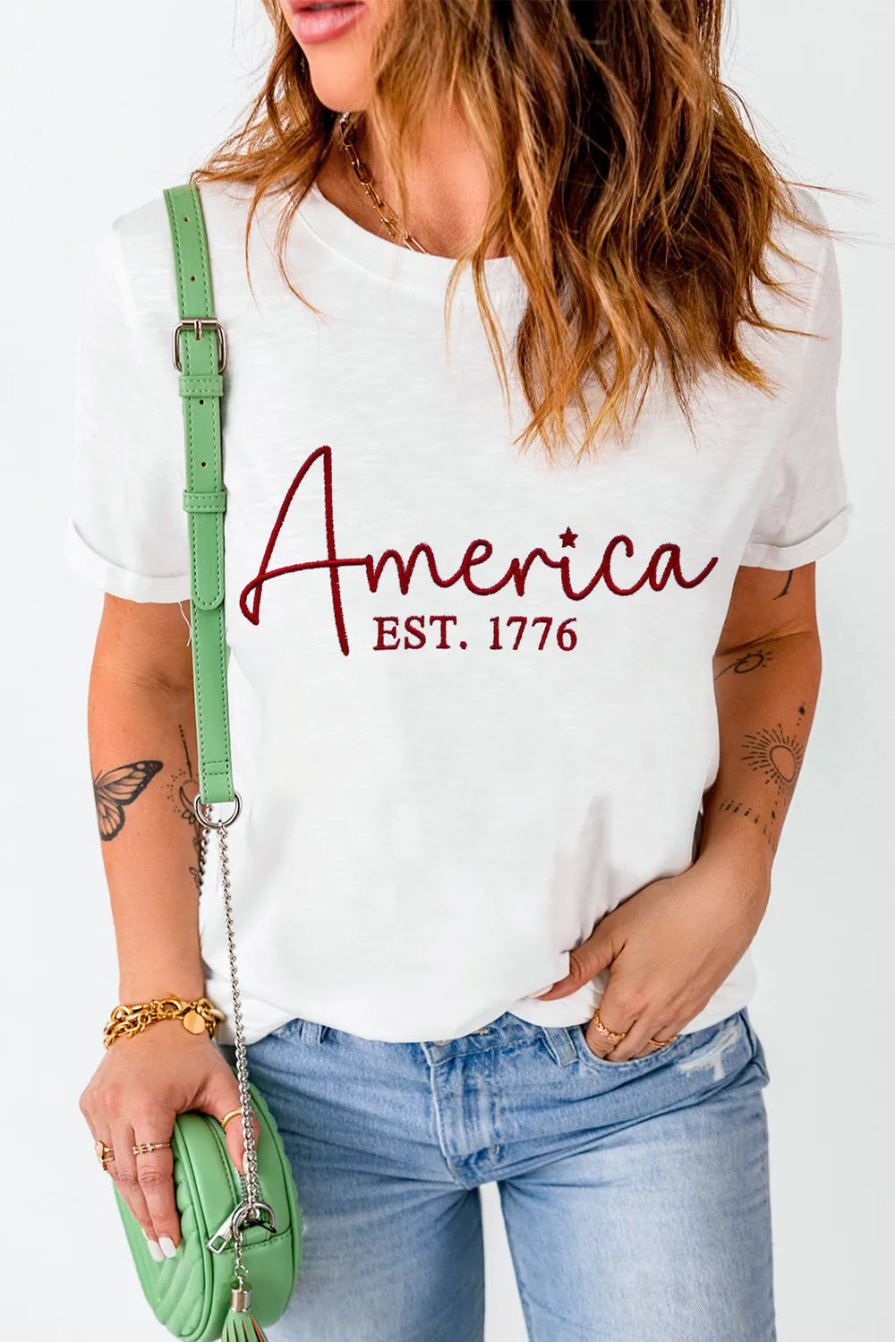 Letter Graphic Round Neck Short Sleeve T-Shirt – Trendsi | ClozArt