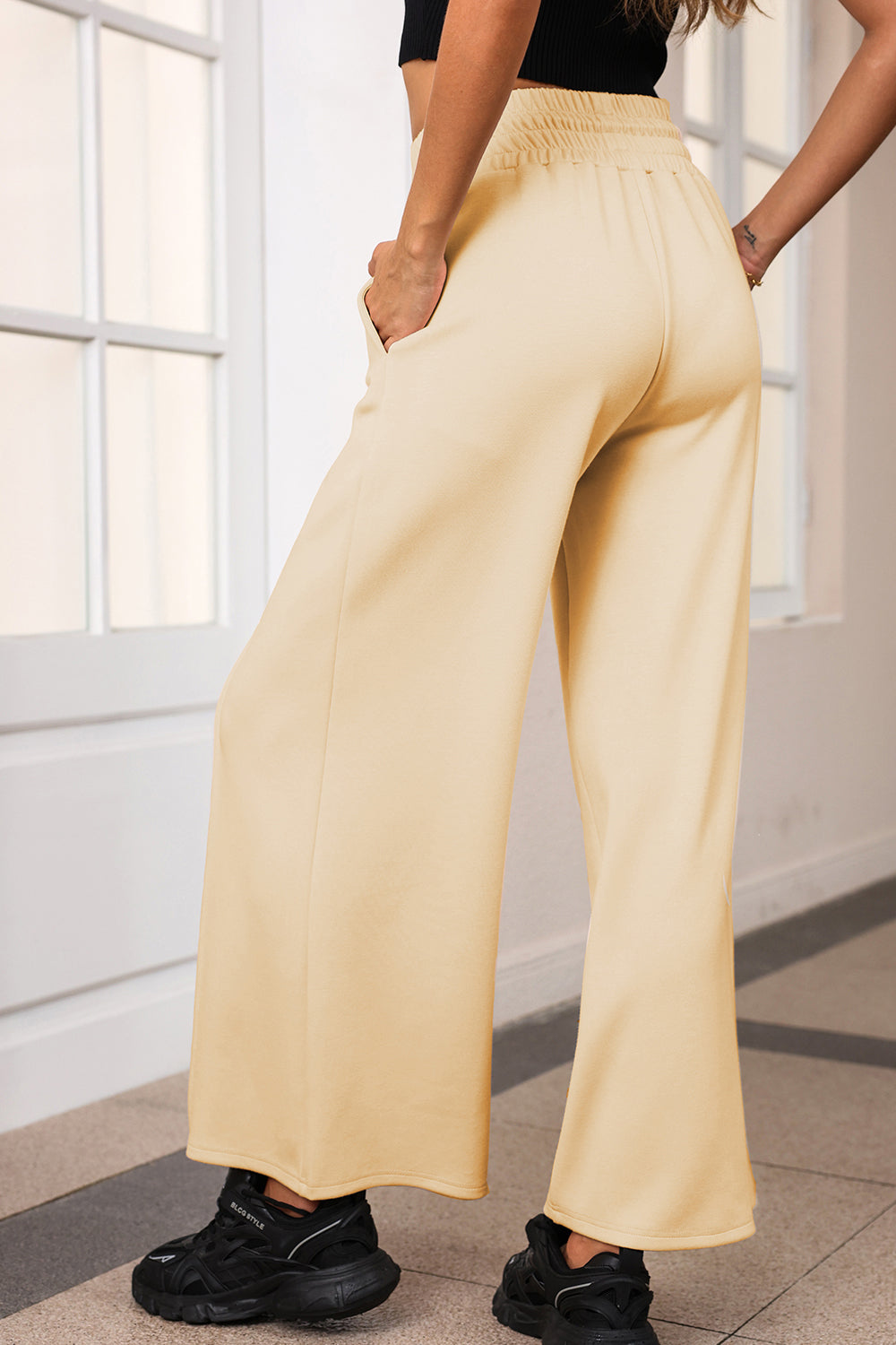 Drawstring Wide Leg Pants with Pockets – Trendsi | ClozArt