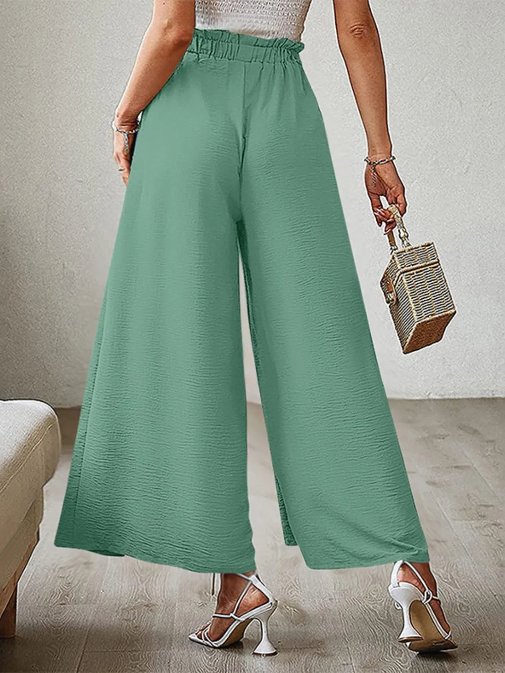 Tied Slit Wide Leg Pants – Trendsi | ClozArt