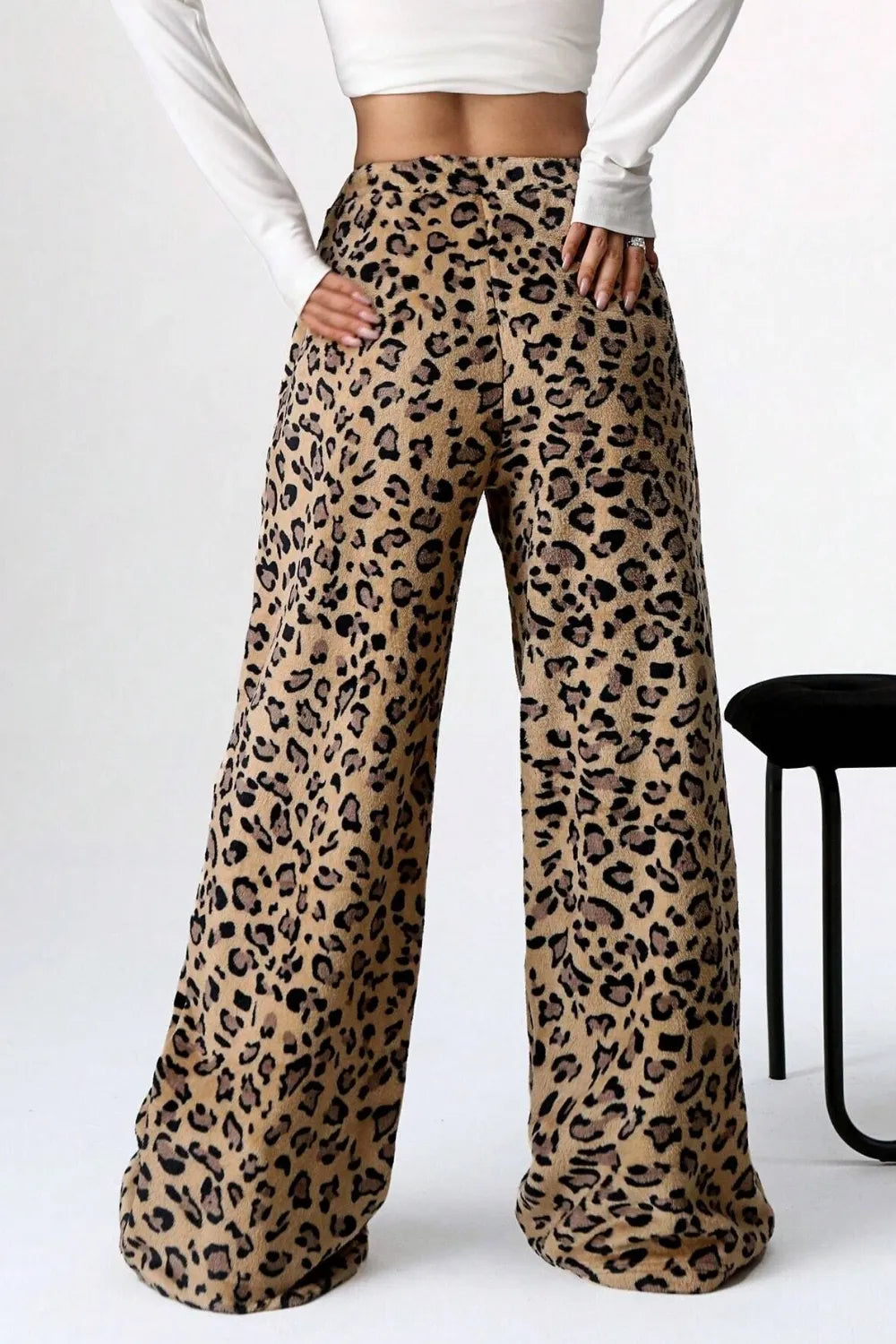 Leopard Wide Leg Pants – Trendsi | ClozArt
