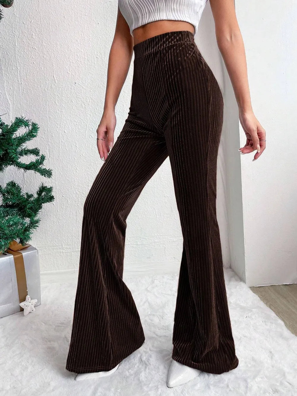 High Waist Flare Pants – Trendsi | ClozArt