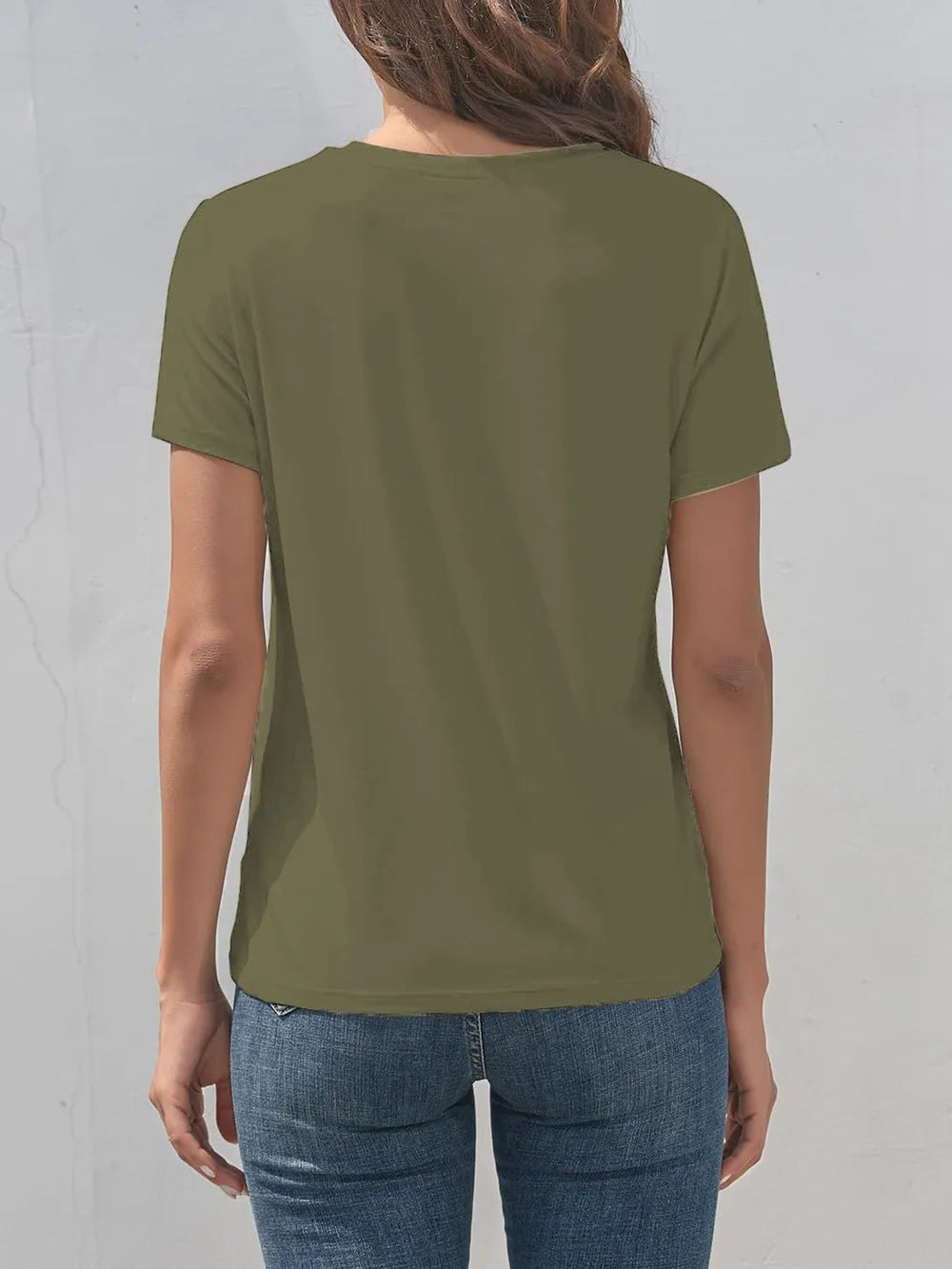 Letter Graphic Round Neck Short Sleeve T-Shirt – Trendsi | ClozArt