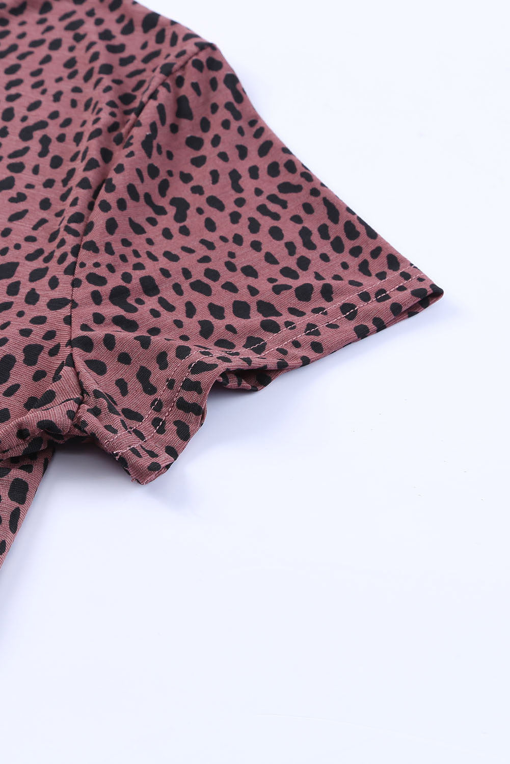 Grey Cheetah Print Casual Crew Neck T Shirt – Shewin | ClozArt