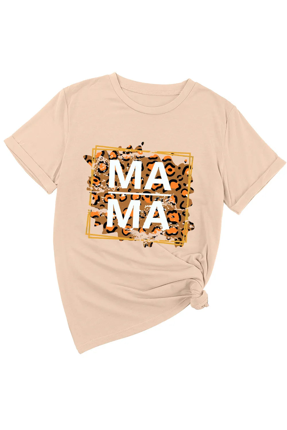 MAMA Round Neck Short Sleeve T-Shirt – Trendsi | ClozArt