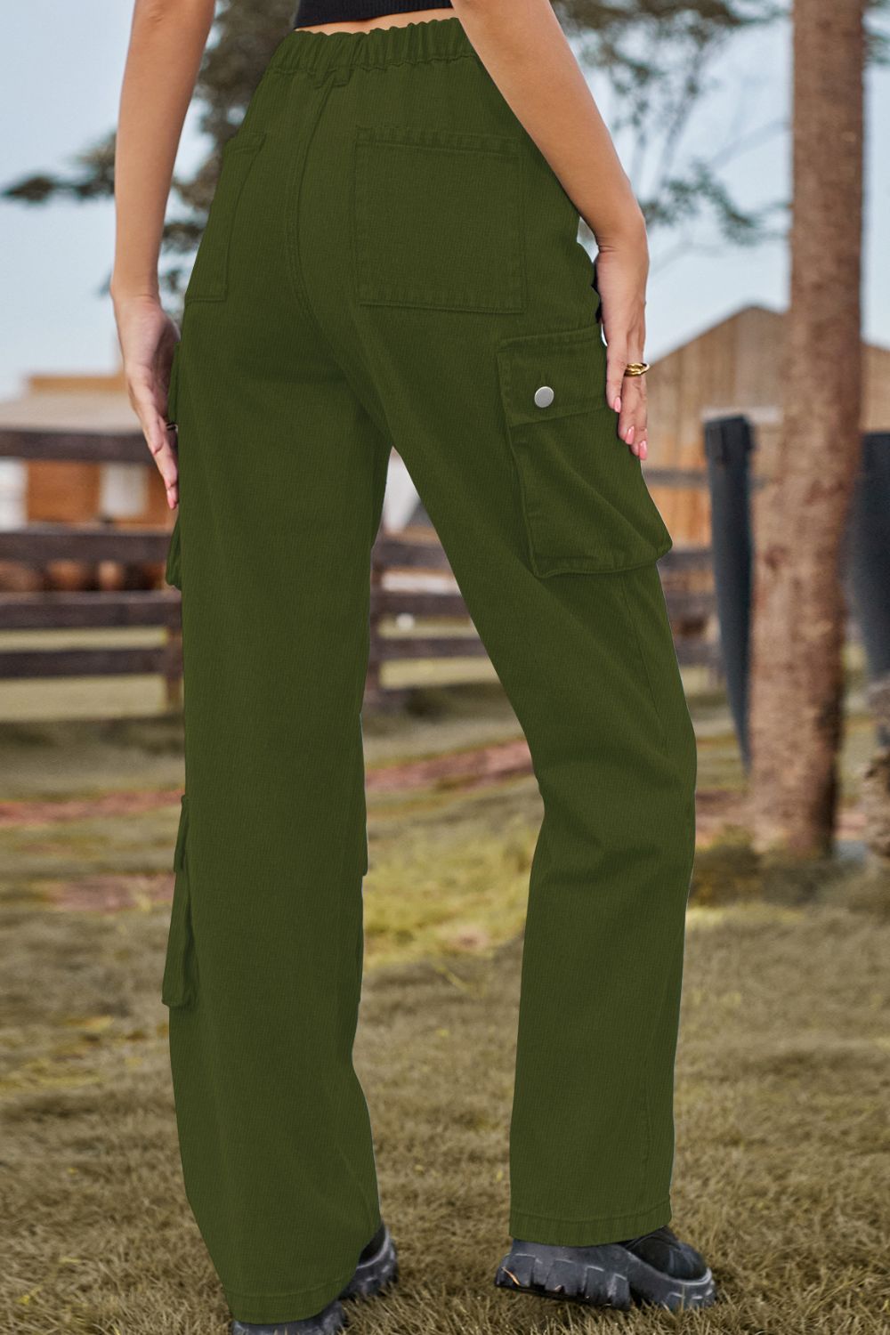 Loose Fit Long Jeans with Pockets – Trendsi | ClozArt
