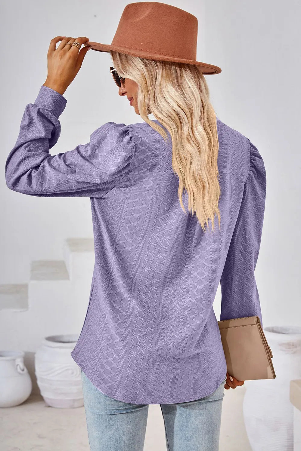 Notched Long Sleeve T-Shirt – Trendsi | ClozArt