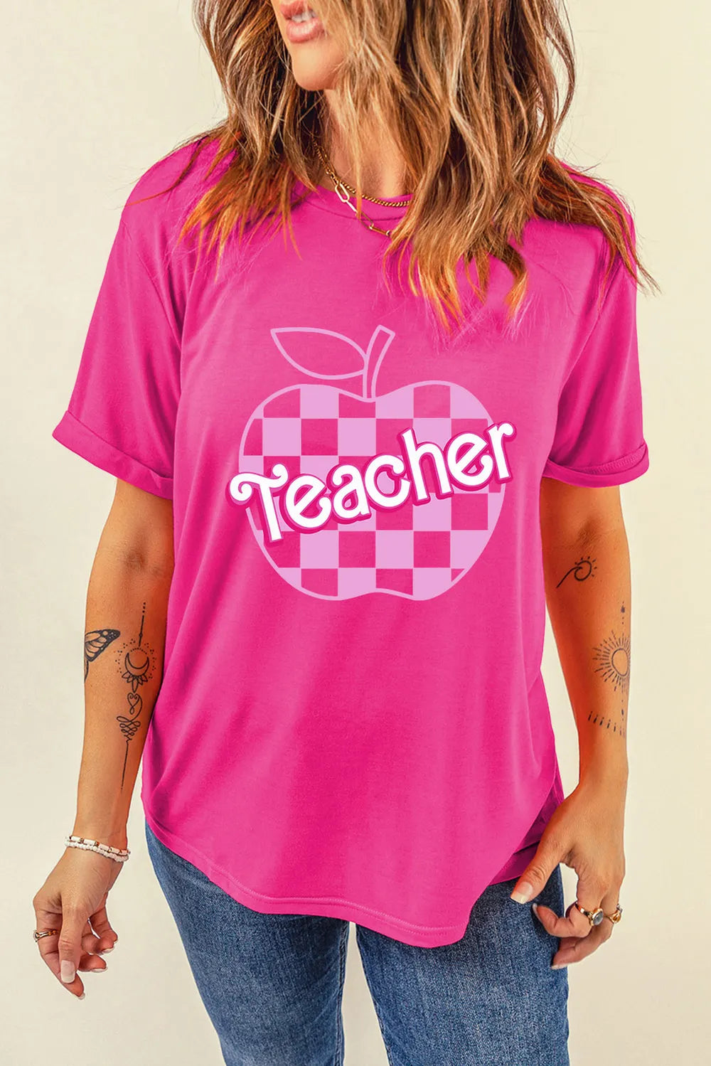 Graphic Round Neck Short Sleeve T-Shirt – Trendsi | ClozArt