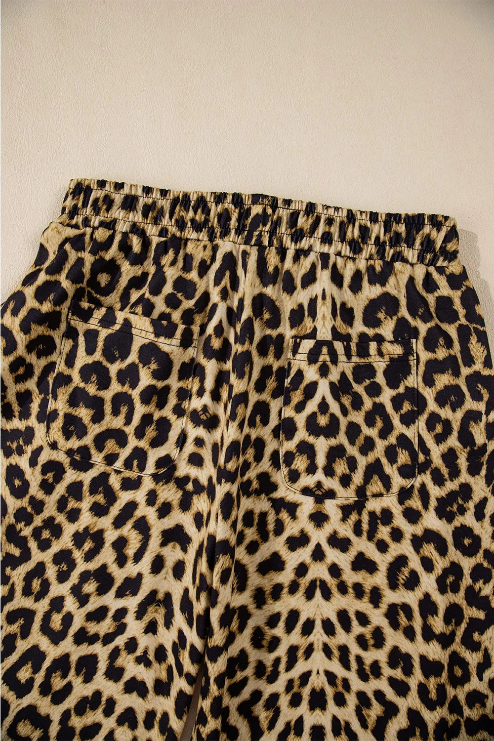 Leopard Bow Tie Elastic Waist Pants – Trendsi | ClozArt