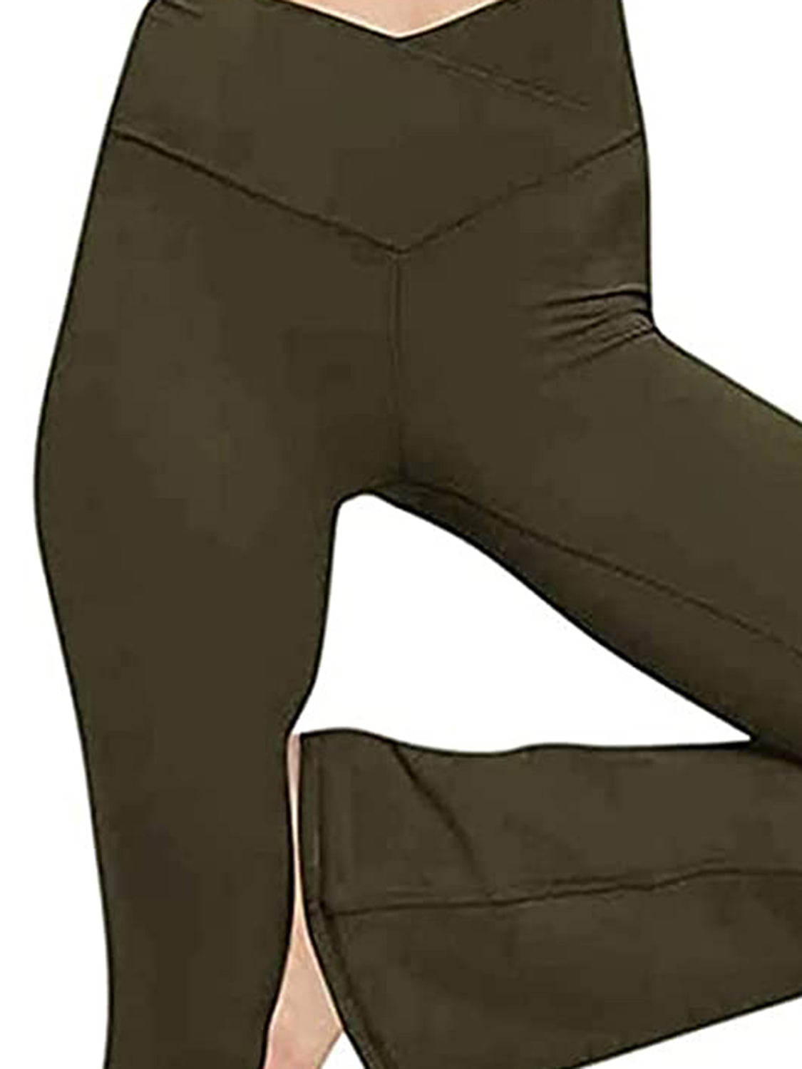 V-Waist Bootcut Long Pants – Trendsi | ClozArt