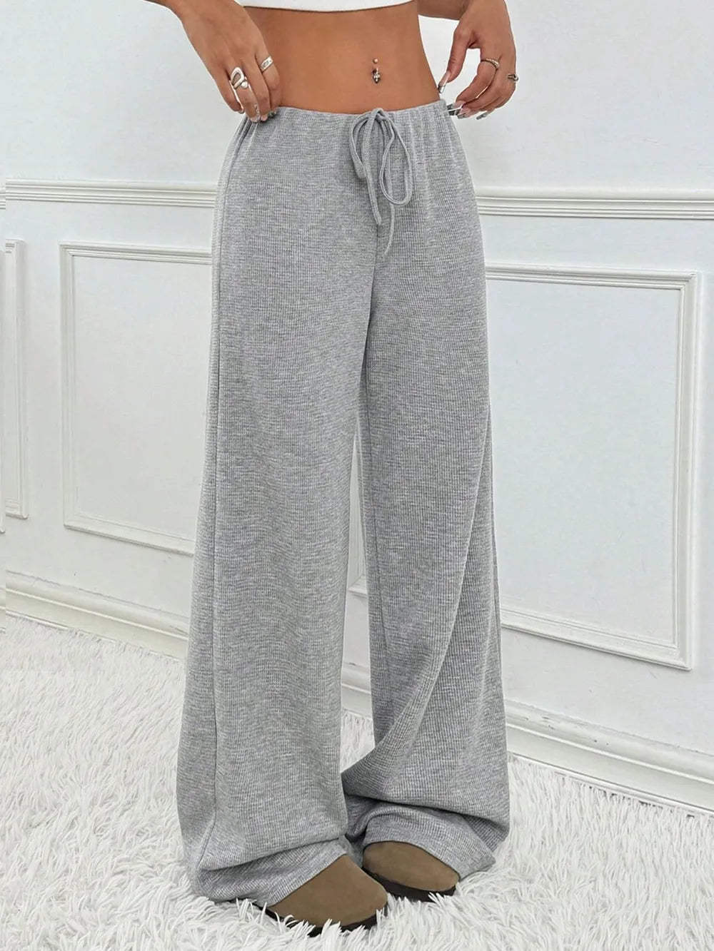 Tied Striped Wide Leg Pants – Trendsi | ClozArt