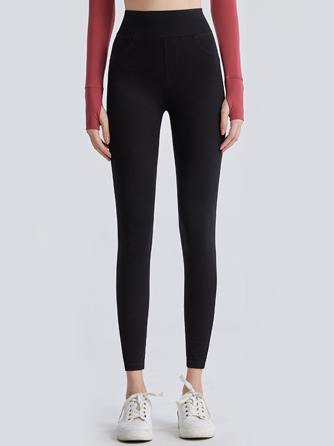 Wide Waistband Sports Leggings – Trendsi | ClozArt
