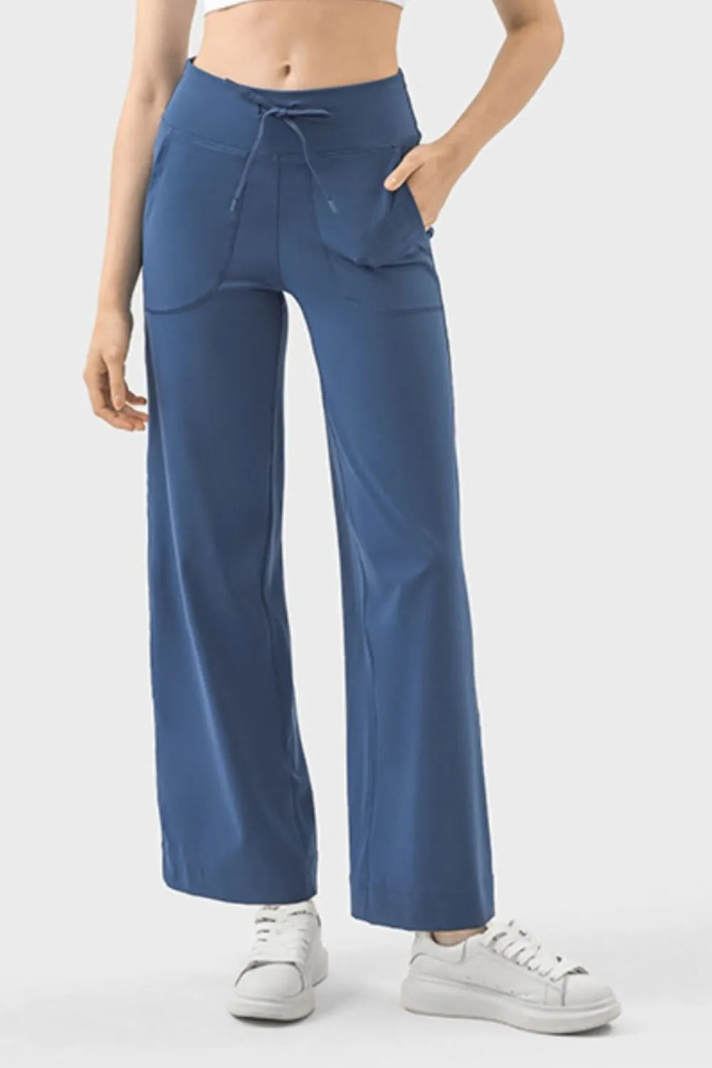 Millennia Drawstring Active Pants with Pockets – Trendsi | ClozArt
