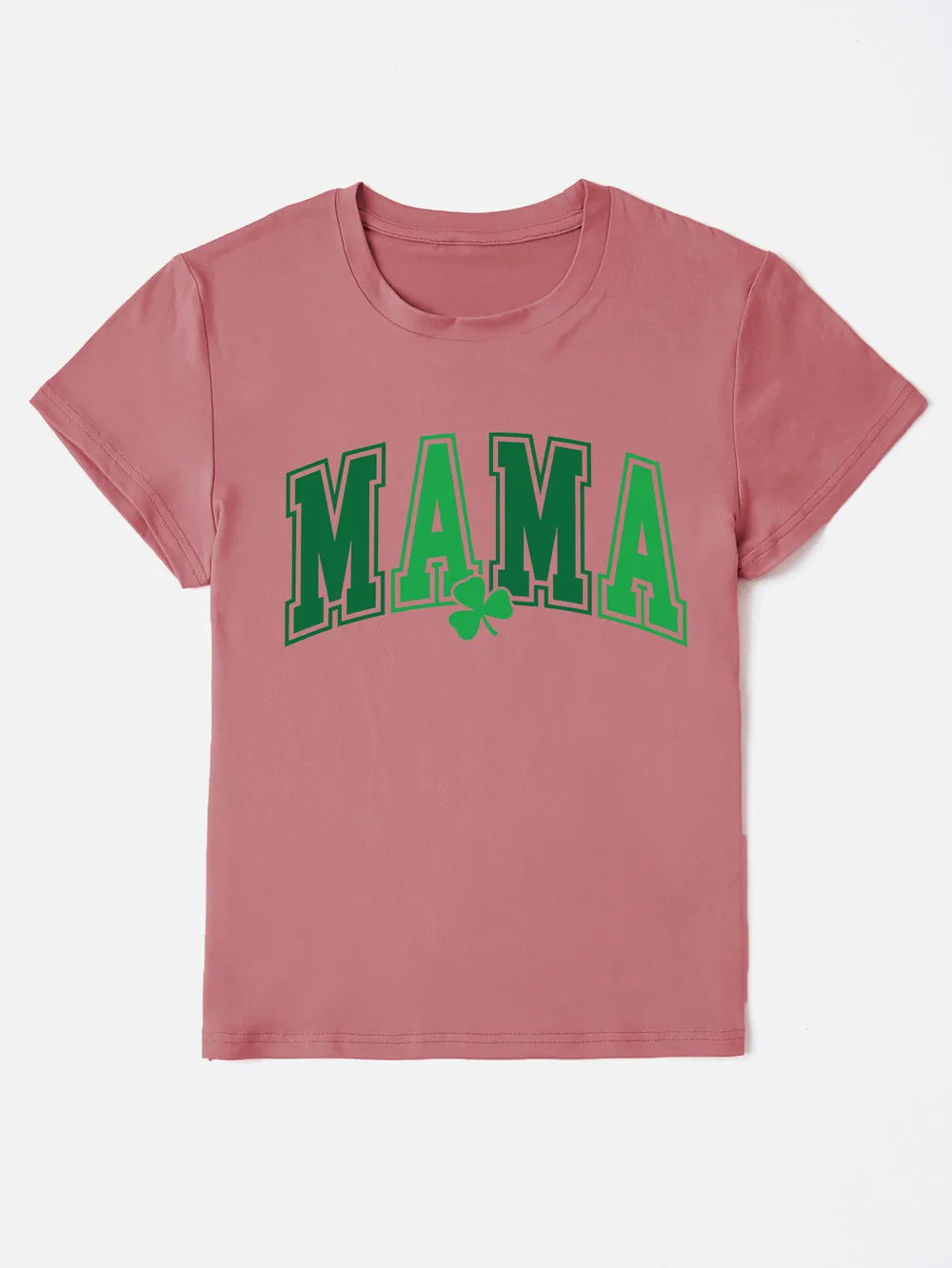 MAMA Round Neck Short Sleeve T-Shirt – Trendsi | ClozArt