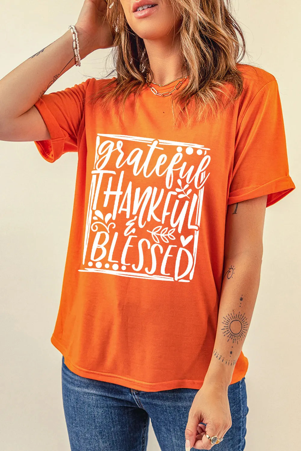Letter Graphic Round Neck Short Sleeve T-Shirt – Trendsi | ClozArt