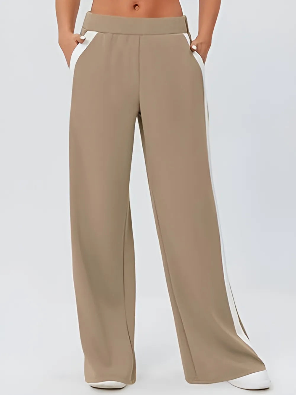 Side Striped Wide Leg Pants – Trendsi | ClozArt