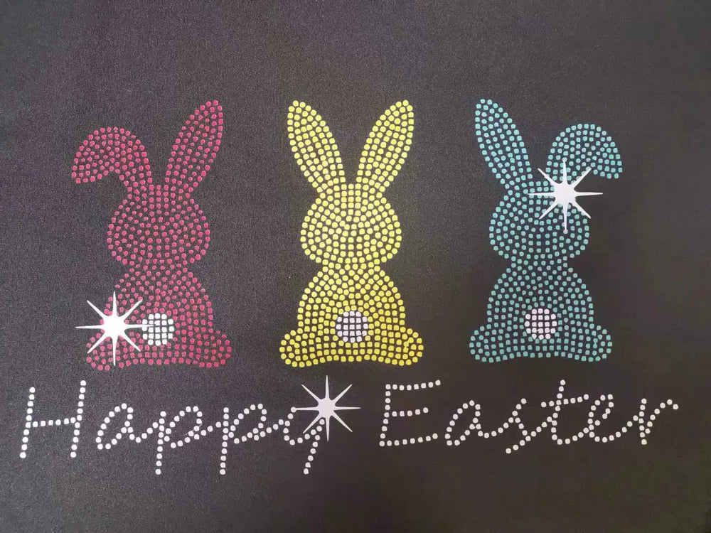 HAPPY EASTER Graphic Round Neck T-Shirt – Trendsi | ClozArt