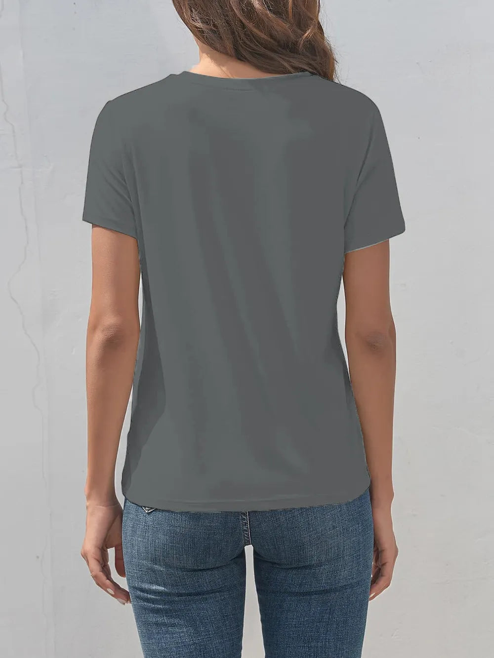 Letter Graphic Round Neck Short Sleeve T-Shirt – Trendsi | ClozArt