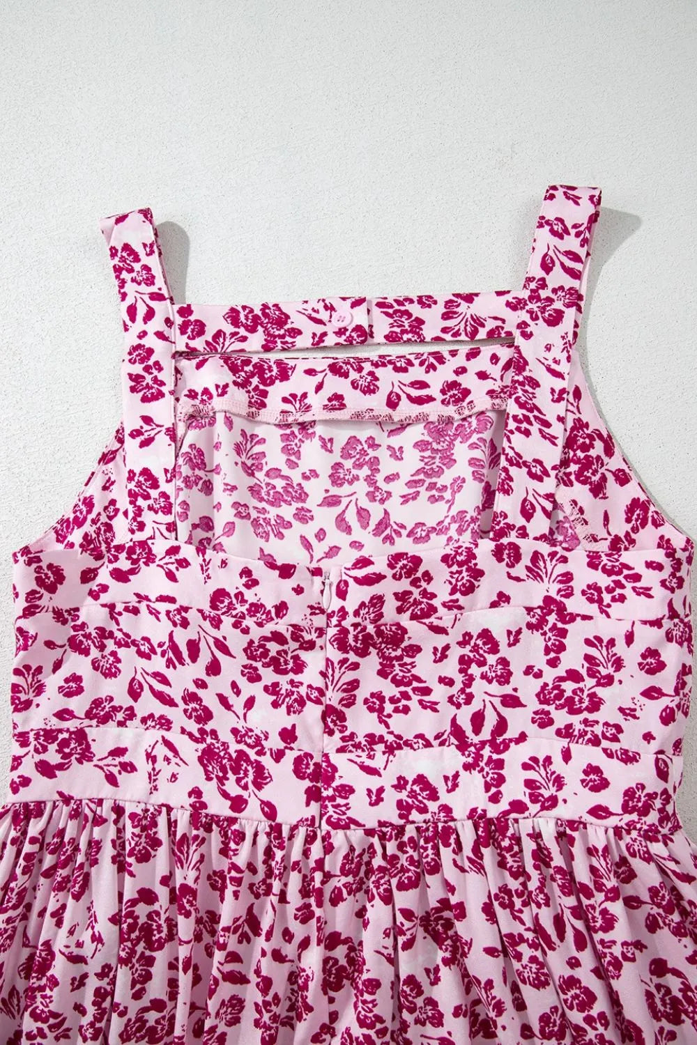 Floral Cutout Back Square Neck Maxi Dress – Trendsi | ClozArt