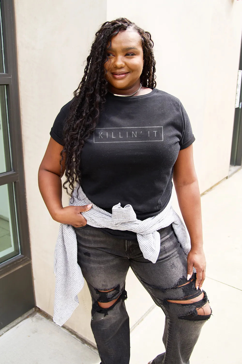 Simply Love Full Size KILLIN'IT Short Sleeve T-Shirt – Trendsi | ClozArt