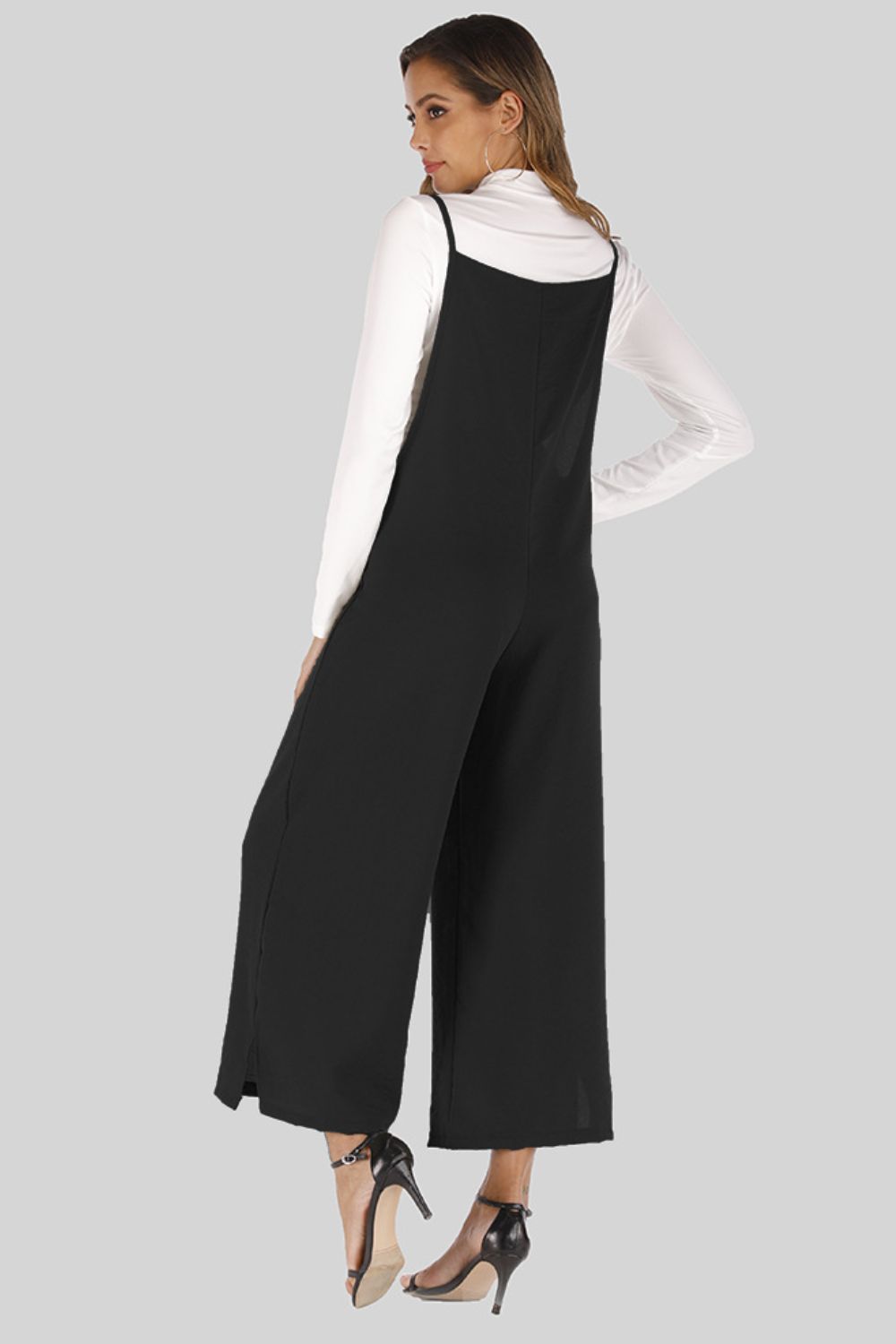 Full Size Cropped Wide Leg Overalls with Pockets – Trendsi | ClozArt
