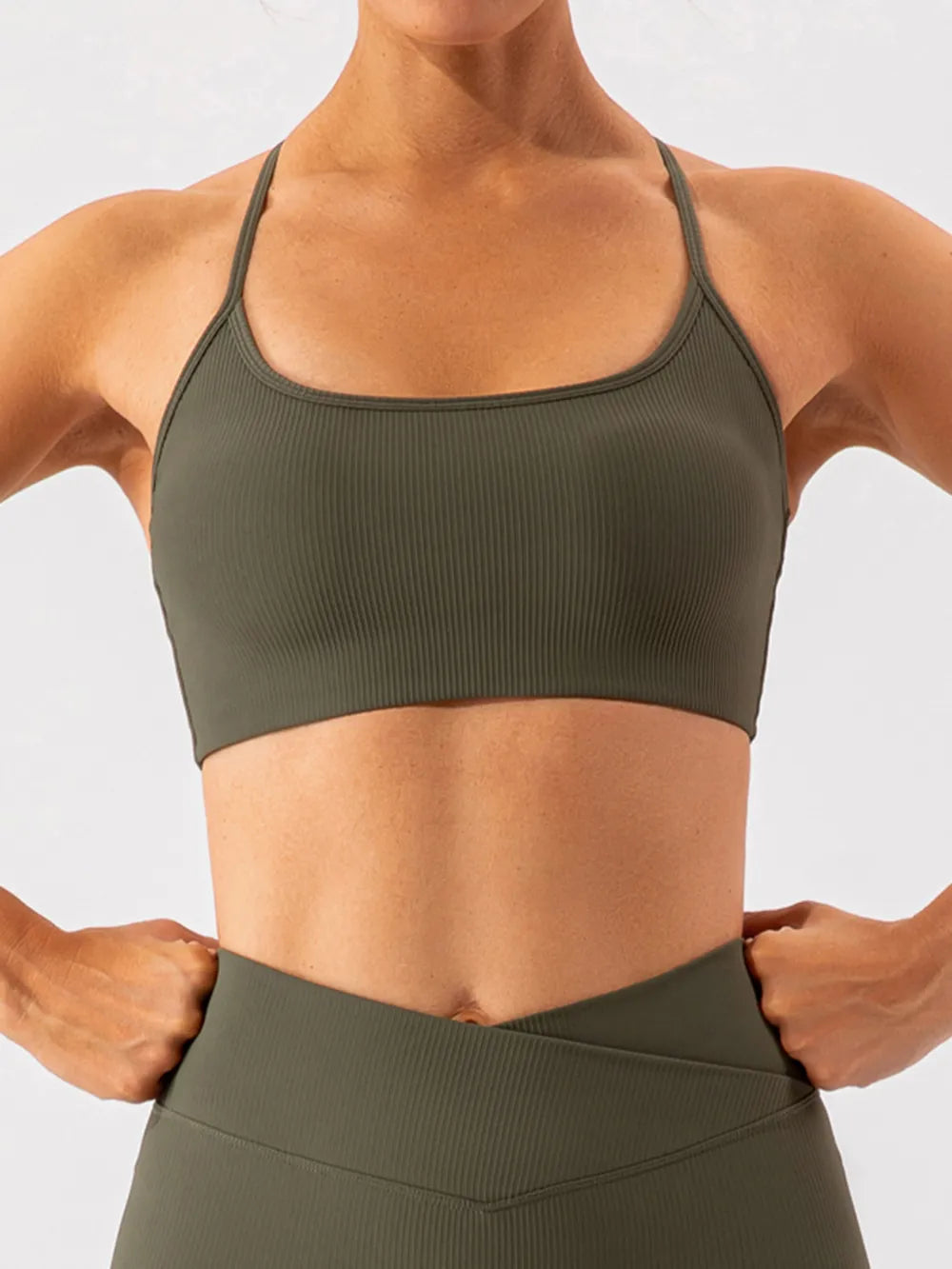 Spaghetti Strap Active Bra – Trendsi | ClozArt
