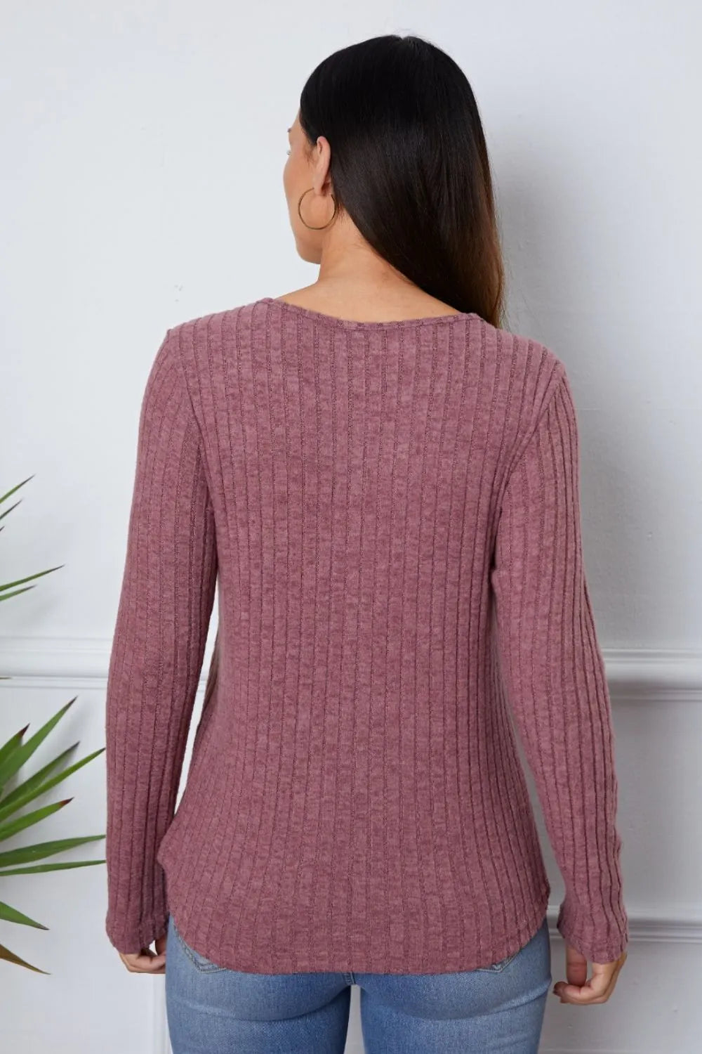 Lace Detail Long Sleeve T-Shirt – Trendsi | ClozArt