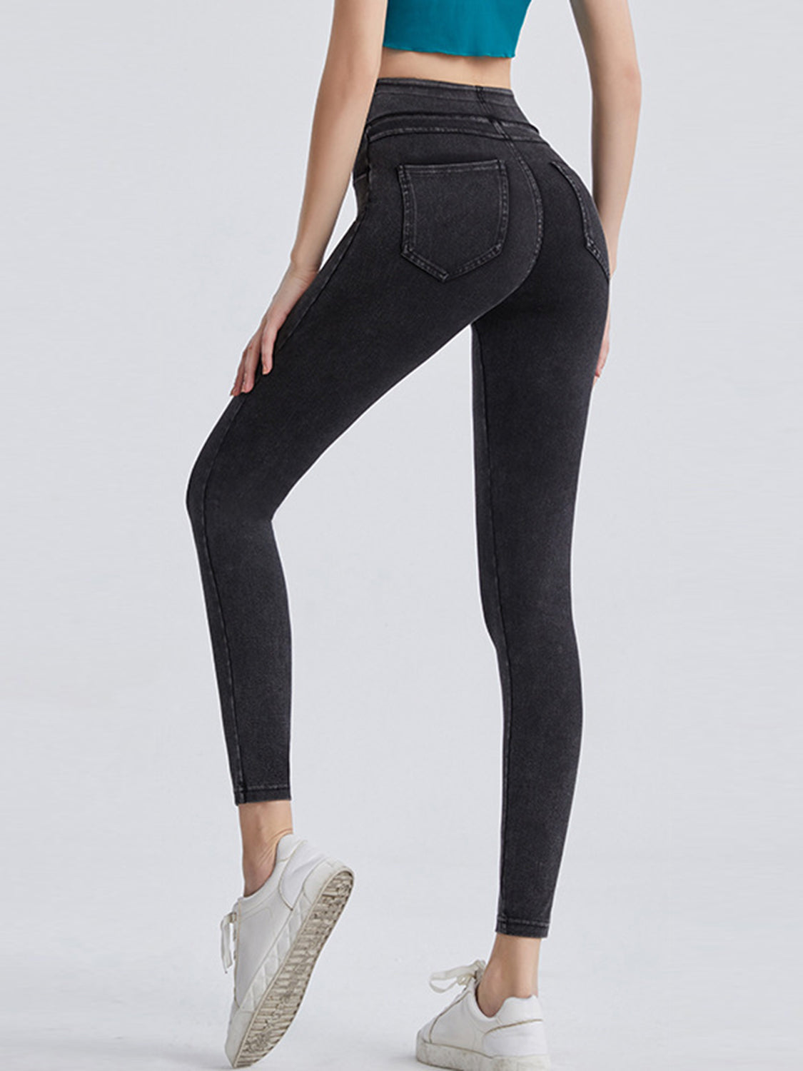 Wide Waistband Sports Leggings – Trendsi | ClozArt