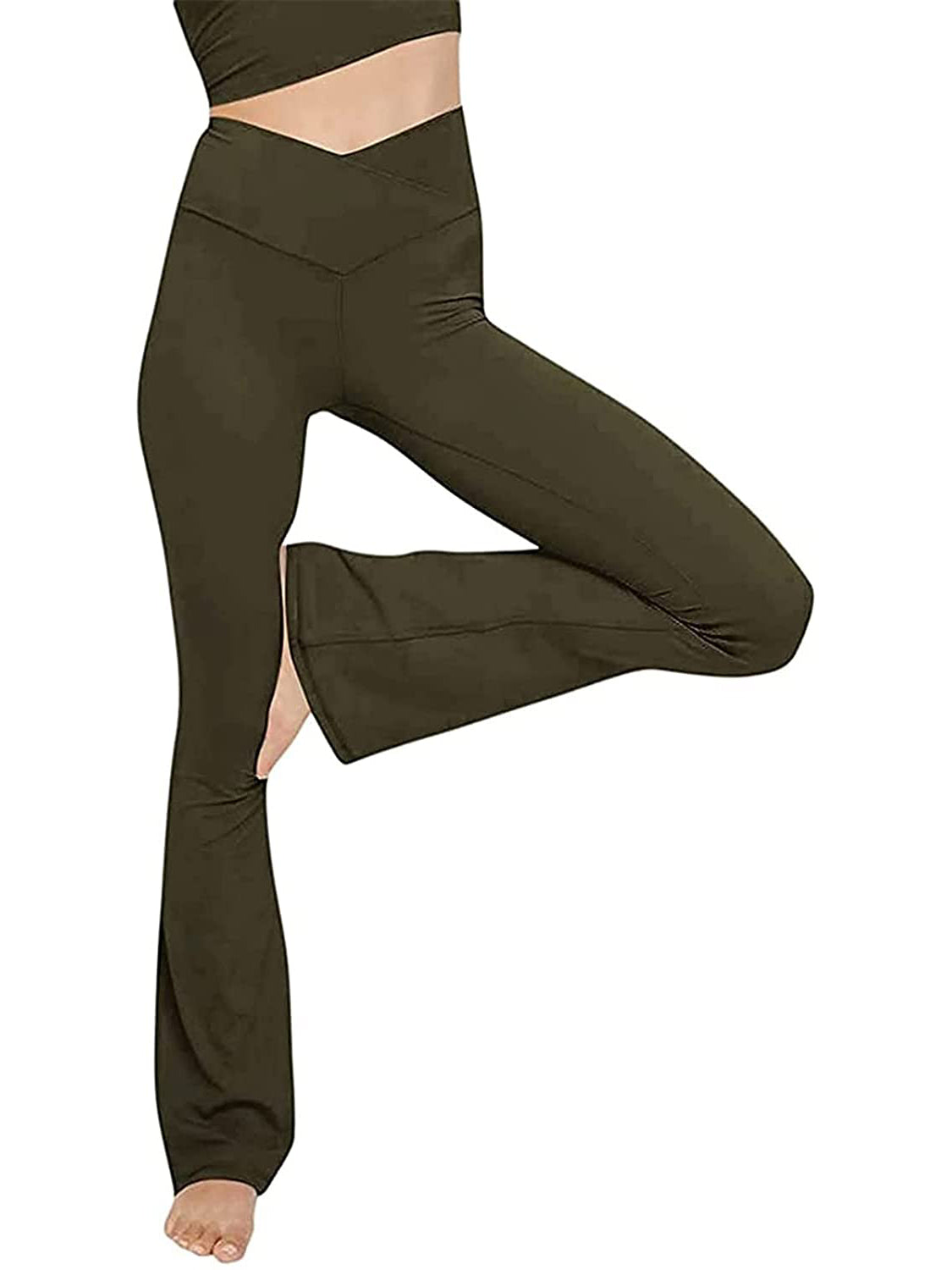 V-Waist Bootcut Long Pants – Trendsi | ClozArt