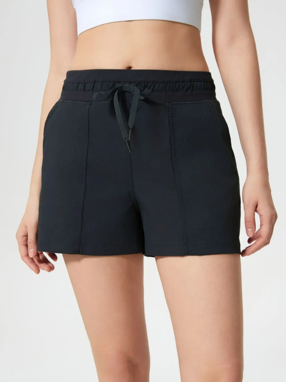 Millennia Drawstring Active Shorts with Pockets – Trendsi | ClozArt