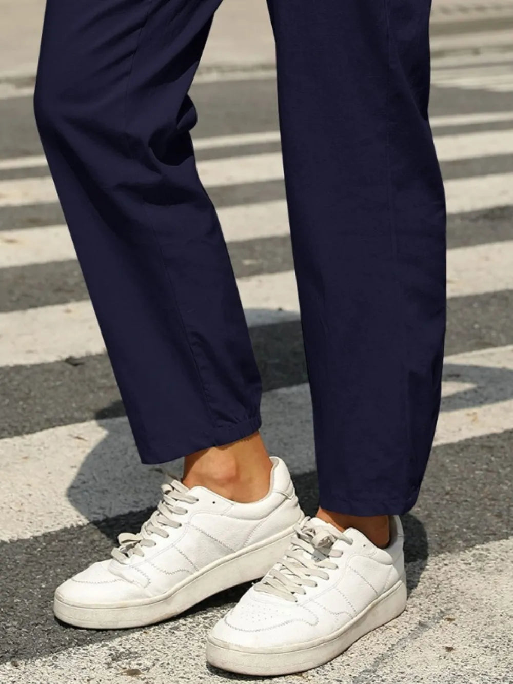 Elastic Waist Tapered Pants – Trendsi | ClozArt