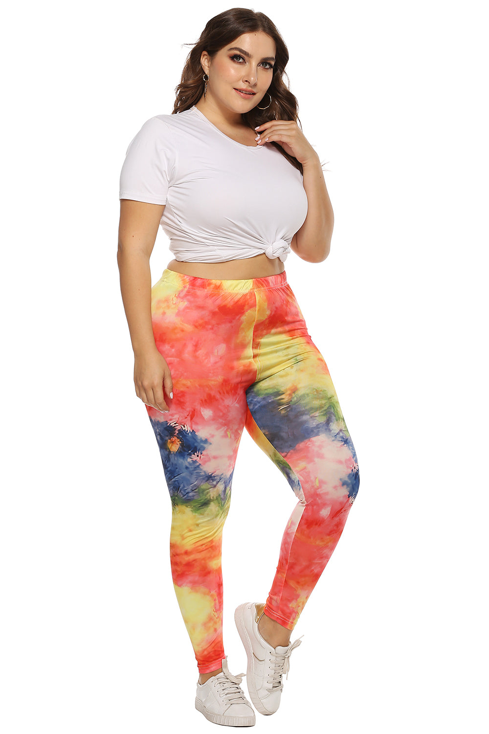 Plus Size Tie Dye Legging – Trendsi | ClozArt