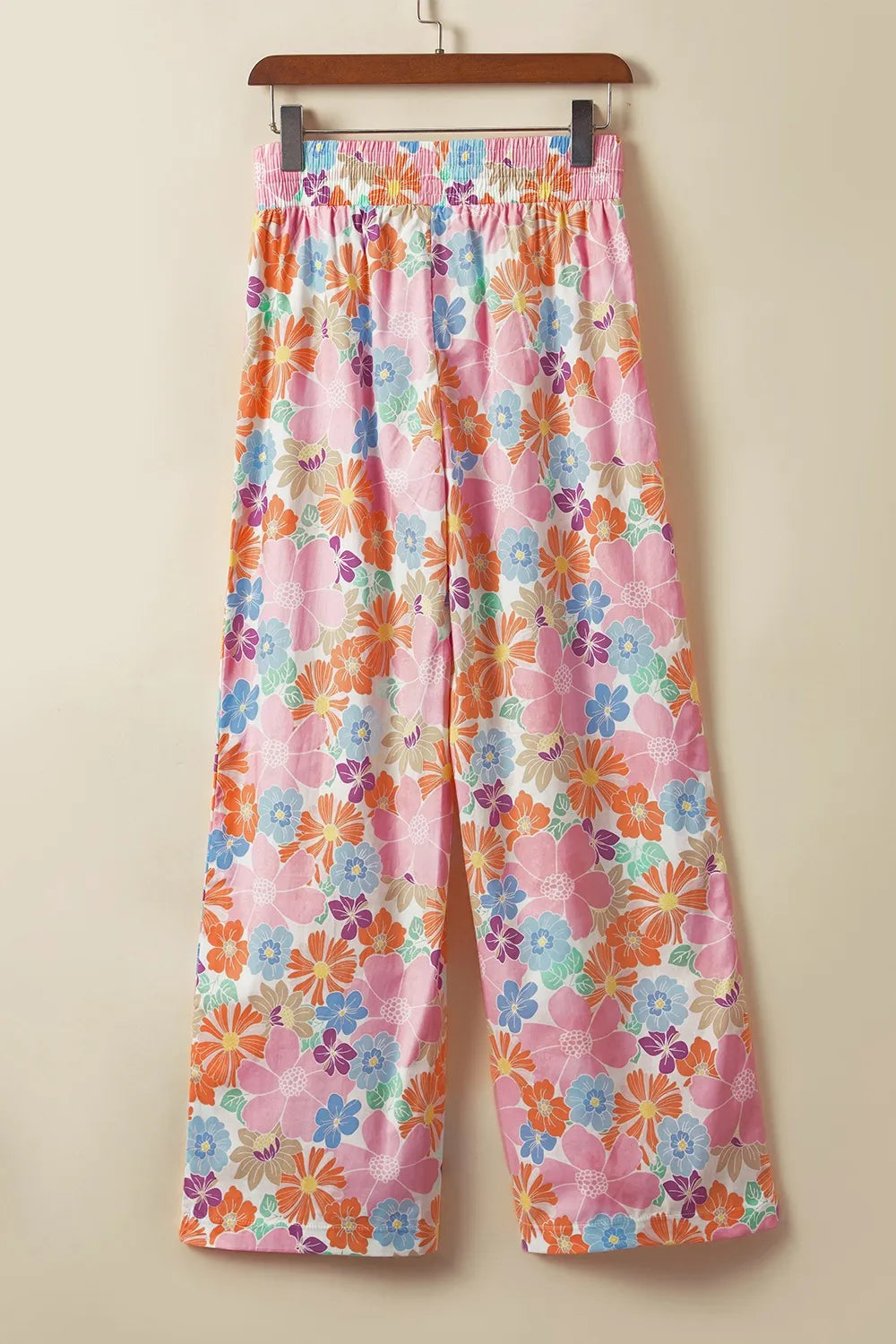 Drawstring High Waist Printed Wide leg Pants – Trendsi | ClozArt