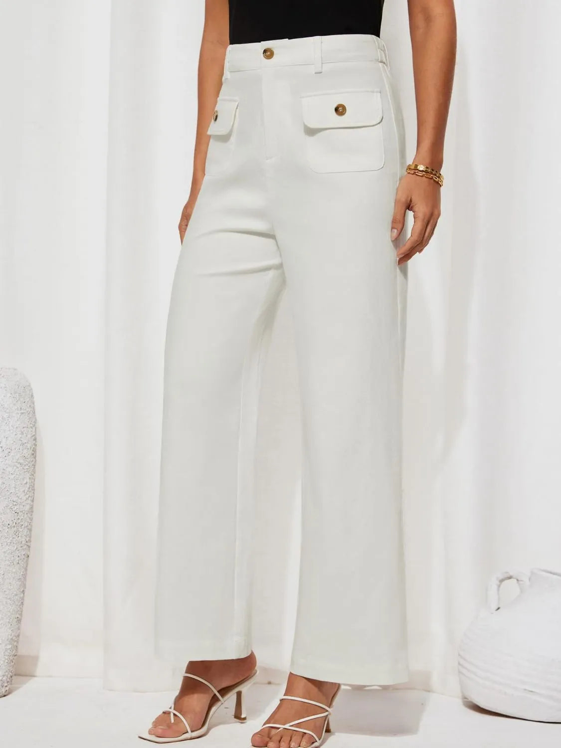 High Waist Wide Leg Pants – Trendsi | ClozArt