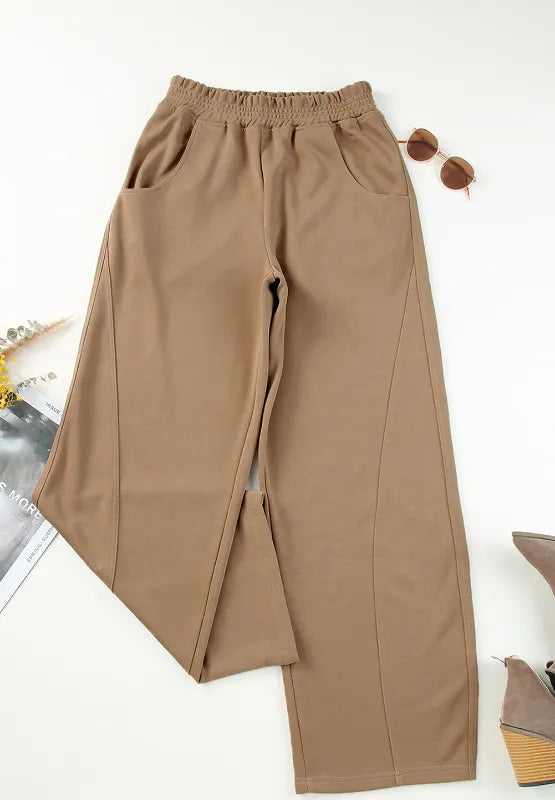 Elastic Waist Sweatpants with Pockets – Trendsi | ClozArt