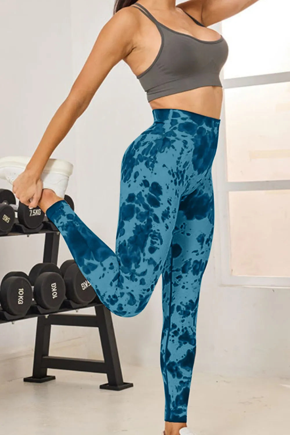 Tie-Dye High Waist Active Leggings – Trendsi | ClozArt