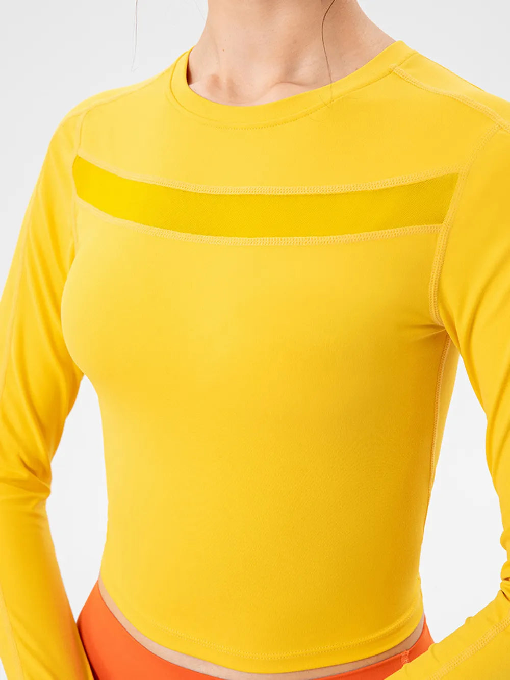 Round Neck Long Sleeve Active T-Shirt – Trendsi | ClozArt