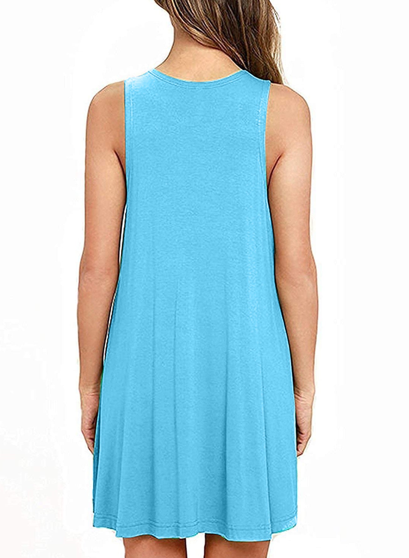 Full Size Round Neck Sleeveless Dress with Pockets – Trendsi | ClozArt