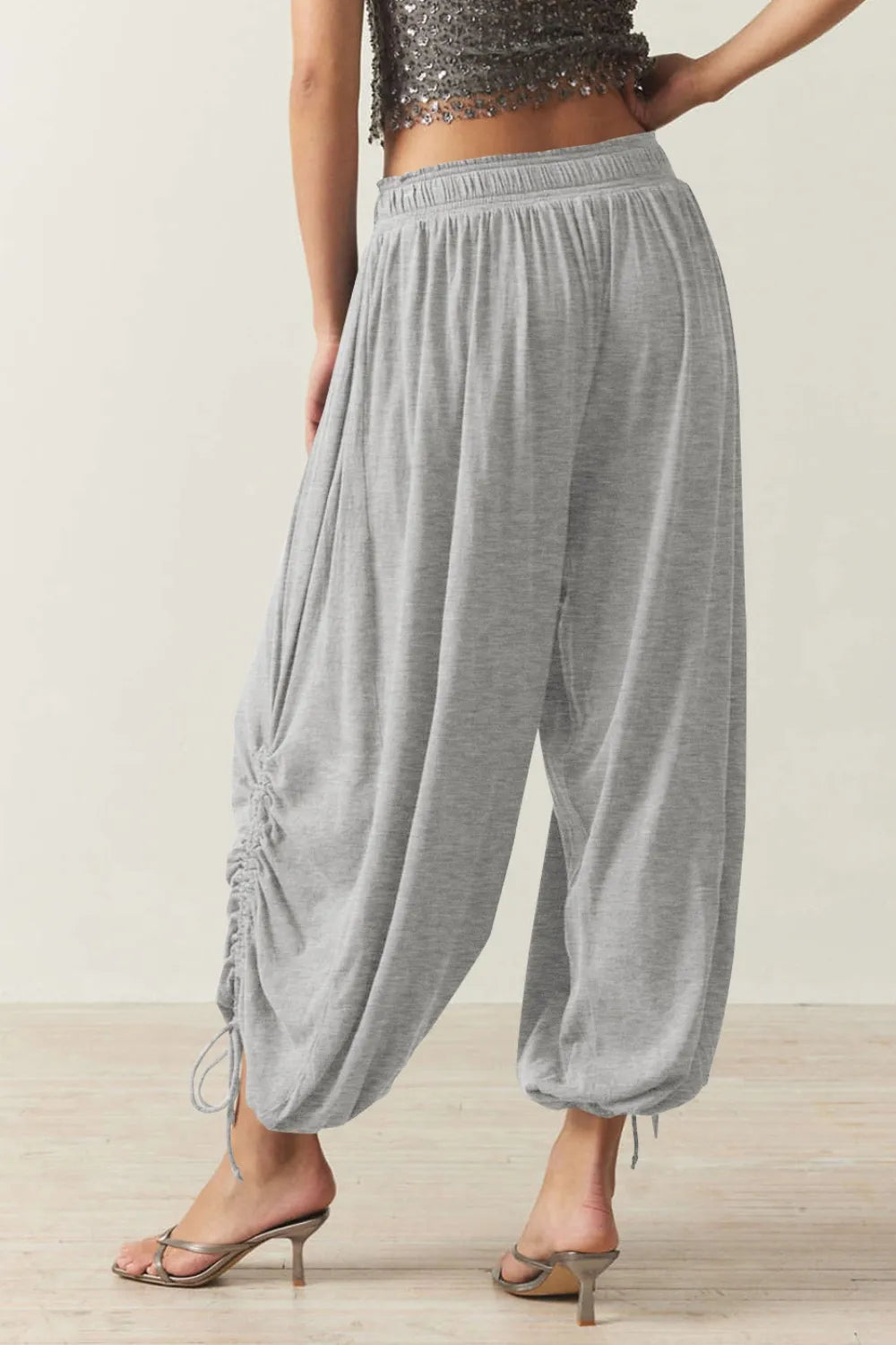 Drawstring Ruched Pants – Trendsi | ClozArt