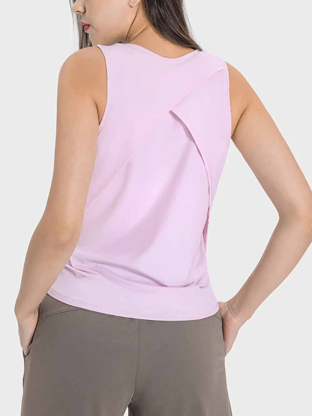 Millennia Round Neck Active Tank – Trendsi | ClozArt