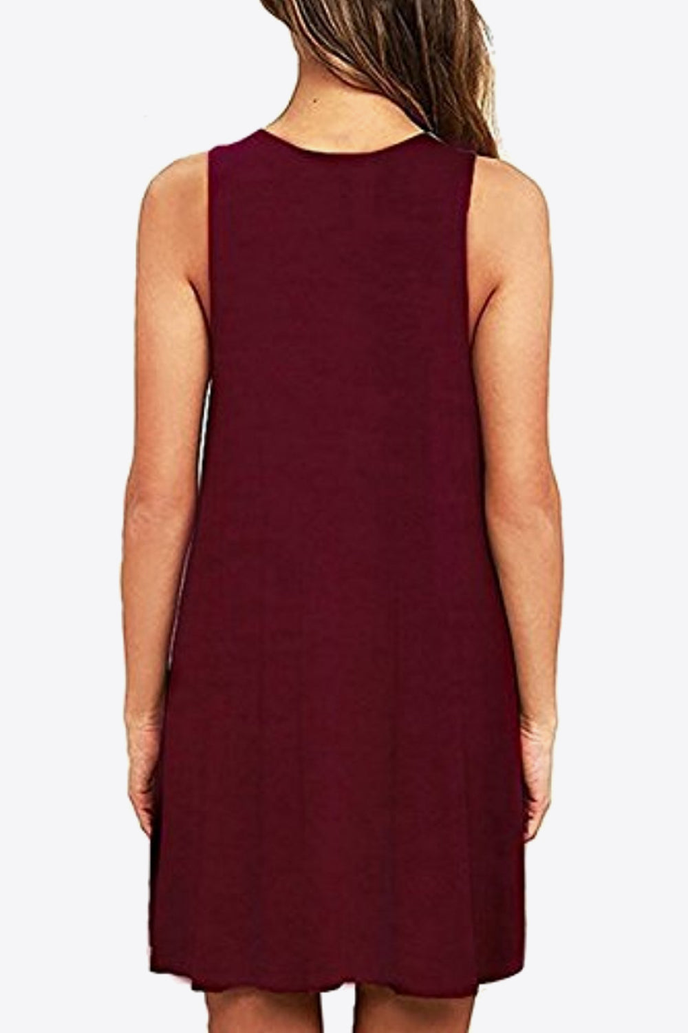 Full Size Round Neck Sleeveless Dress with Pockets – Trendsi | ClozArt
