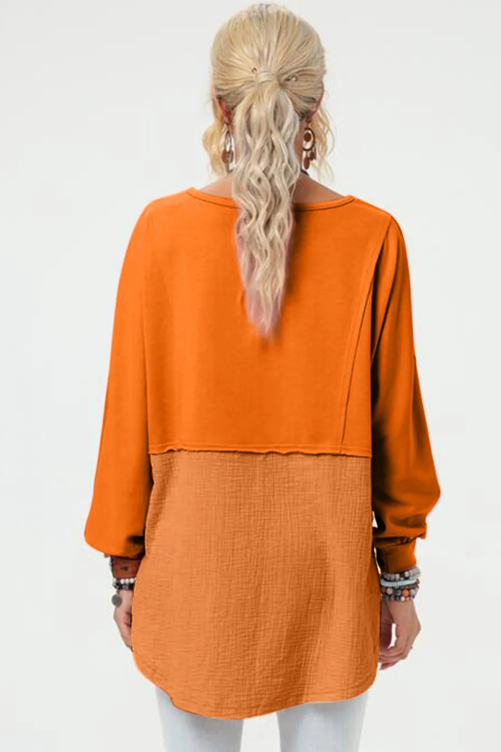 Double Take Full Size Long Sleeve High-Low T-Shirt – Trendsi | ClozArt