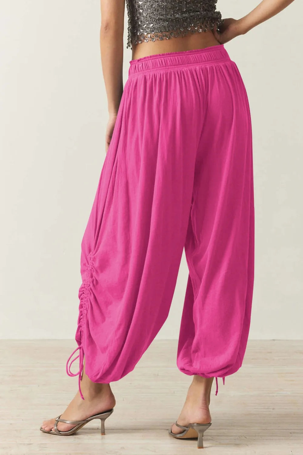Drawstring Ruched Pants – Trendsi | ClozArt