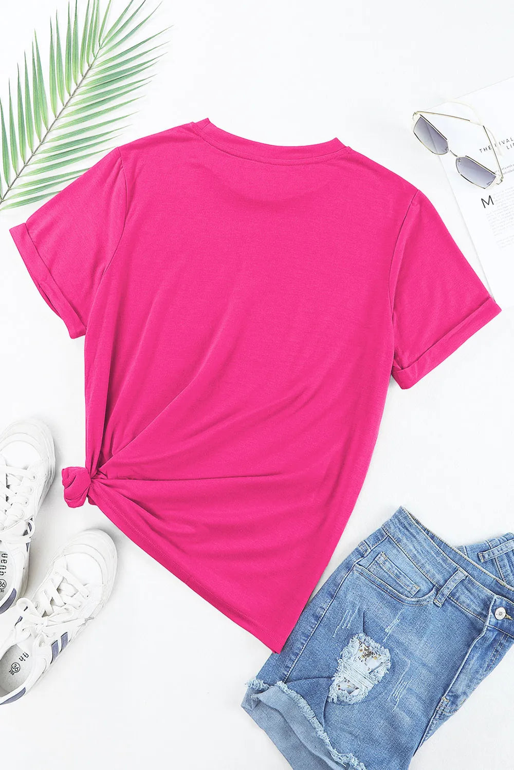 NASHVILLE Round Neck Short Sleeve T-Shirt – Trendsi | ClozArt